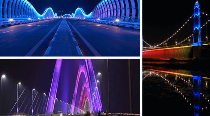 3 Bridges Illuminated by Philips Lighting Which Are a Visual Treat