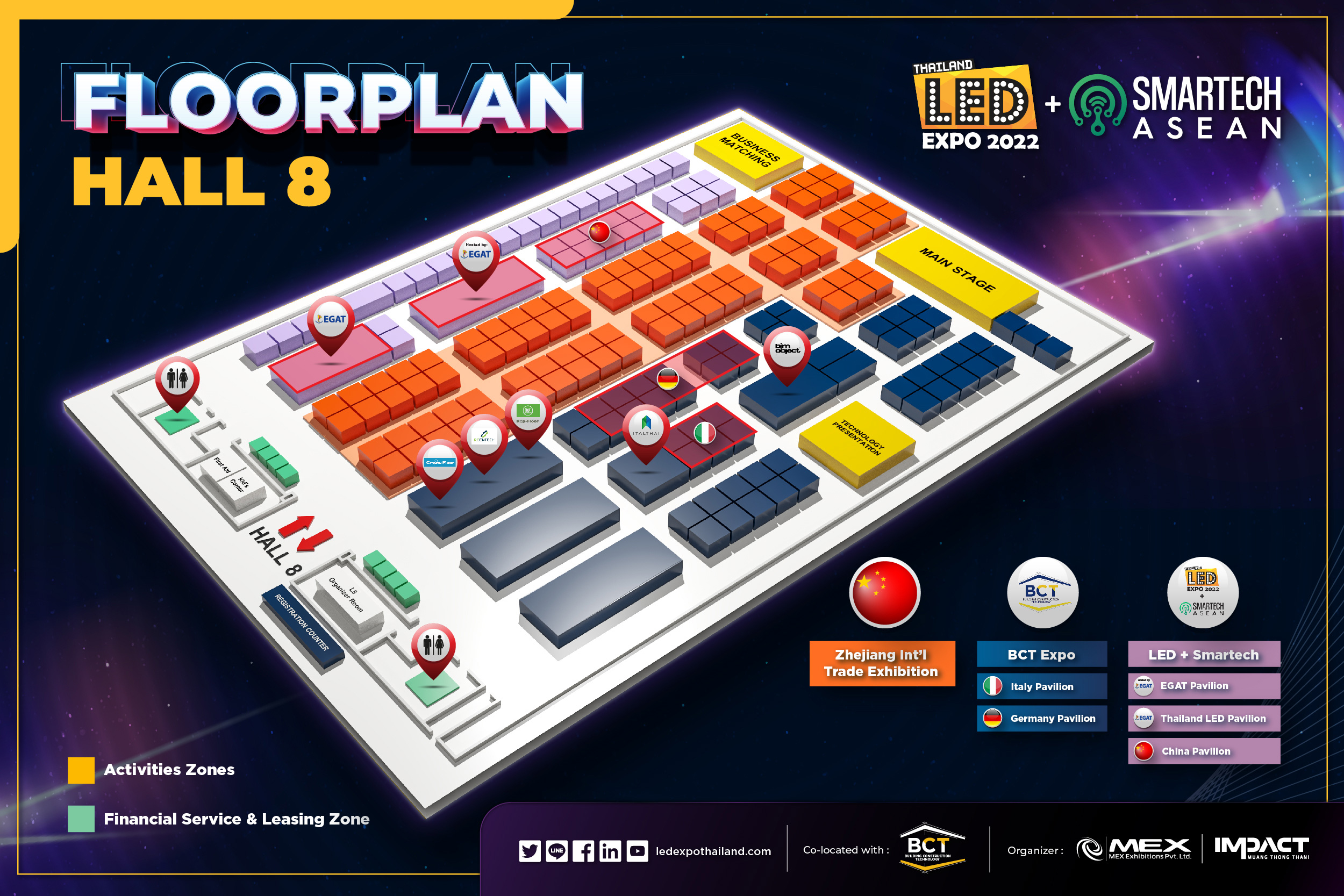 Led Expo Thailand Floor plan